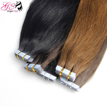 GS Virgin Hair Brazilian Remy Human Hair Tape In Hair Extension 18-24 Inch